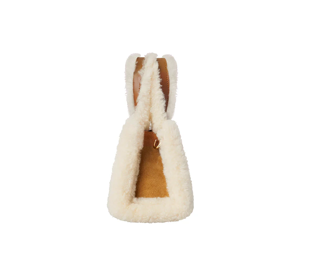 AUSTRALIAN SHEPHERD® Women Fluffy Shearling Strap Over Shoulder Bag Momo - Image 5