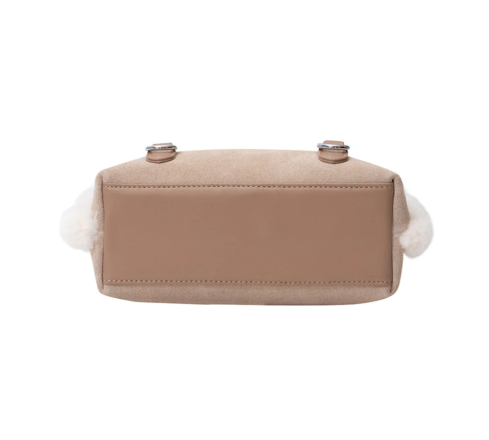 AUSTRALIAN SHEPHERD® Women Fluffy Wool Adjustable Strap Over Shoulder Kenny Bag - Image 15