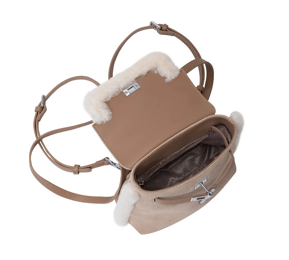 AUSTRALIAN SHEPHERD® Women Fluffy Wool Adjustable Strap Over Shoulder Kenny Bag - Image 17