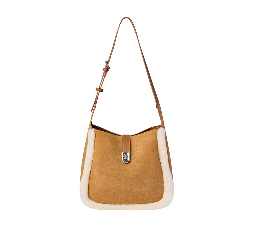 AUSTRALIAN SHEPHERD® Women Fluffy Wool Over Shoulder Bag Dona