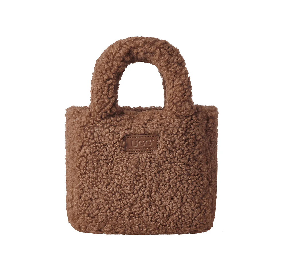 AUSTRALIAN SHEPHERD® Women Hand Over Shoulder Fluffy Boucle Bag - Image 12