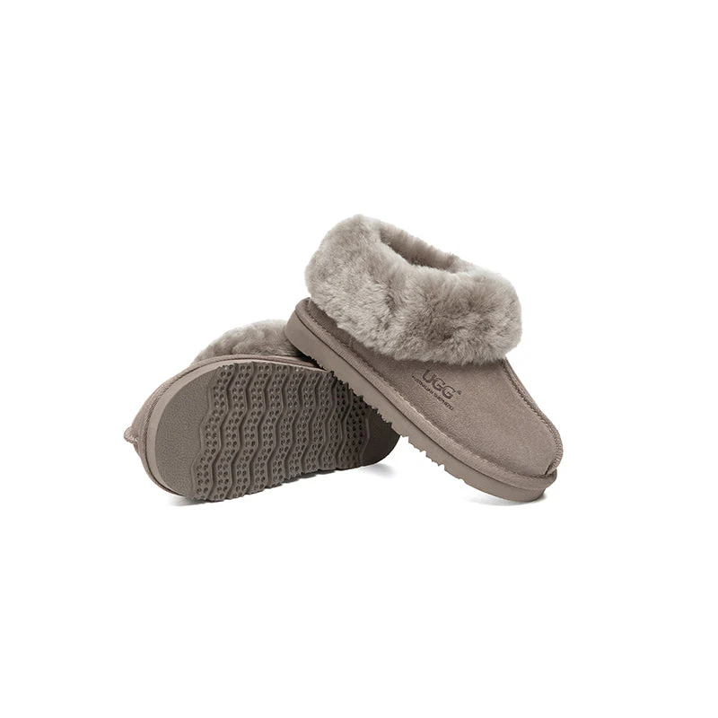 AUSTRALIAN SHEPHERD® UGG Slippers Kids Sheepskin Wool Ankle Homey - Image 9