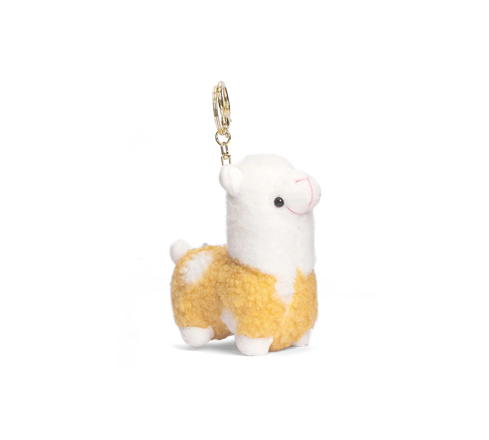 Cute Plush Alpaca Keyring - Image 4