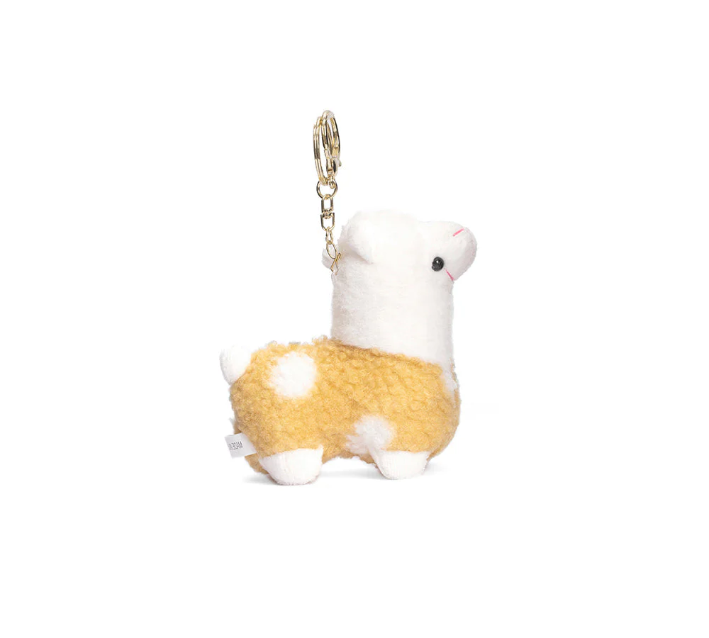 Cute Plush Alpaca Keyring - Image 5