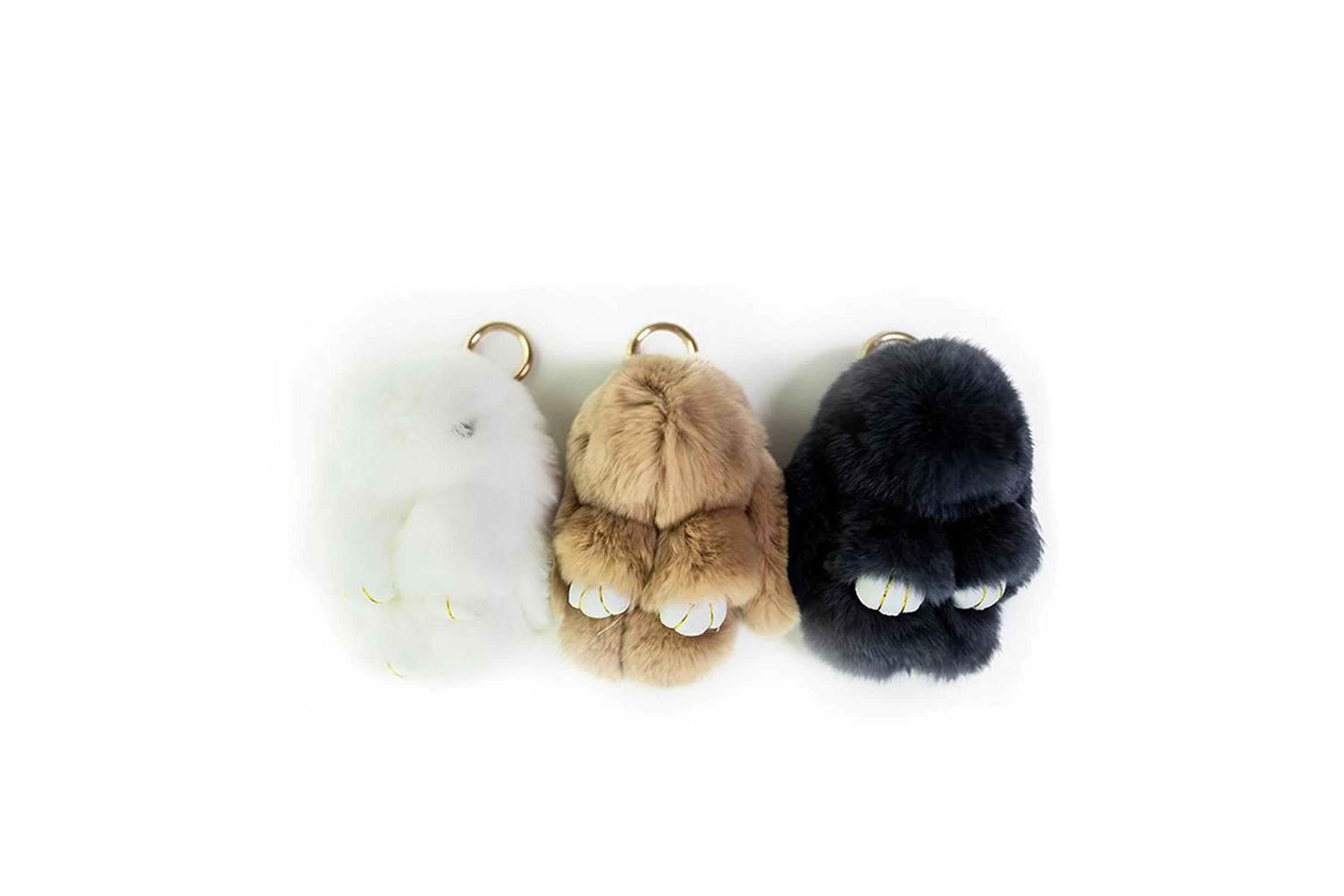 Cute Plush Bunny Keyrings - Image 2