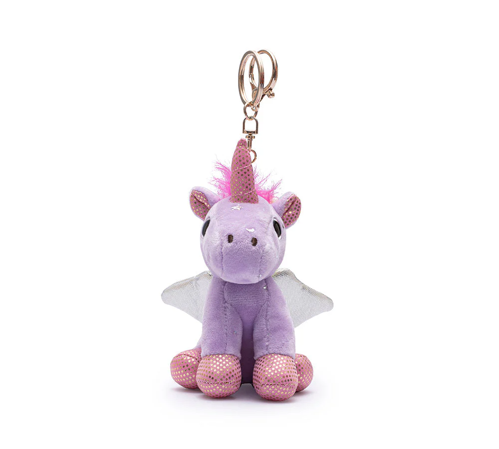 Cute Plush Unicorn Keyring - Image 2