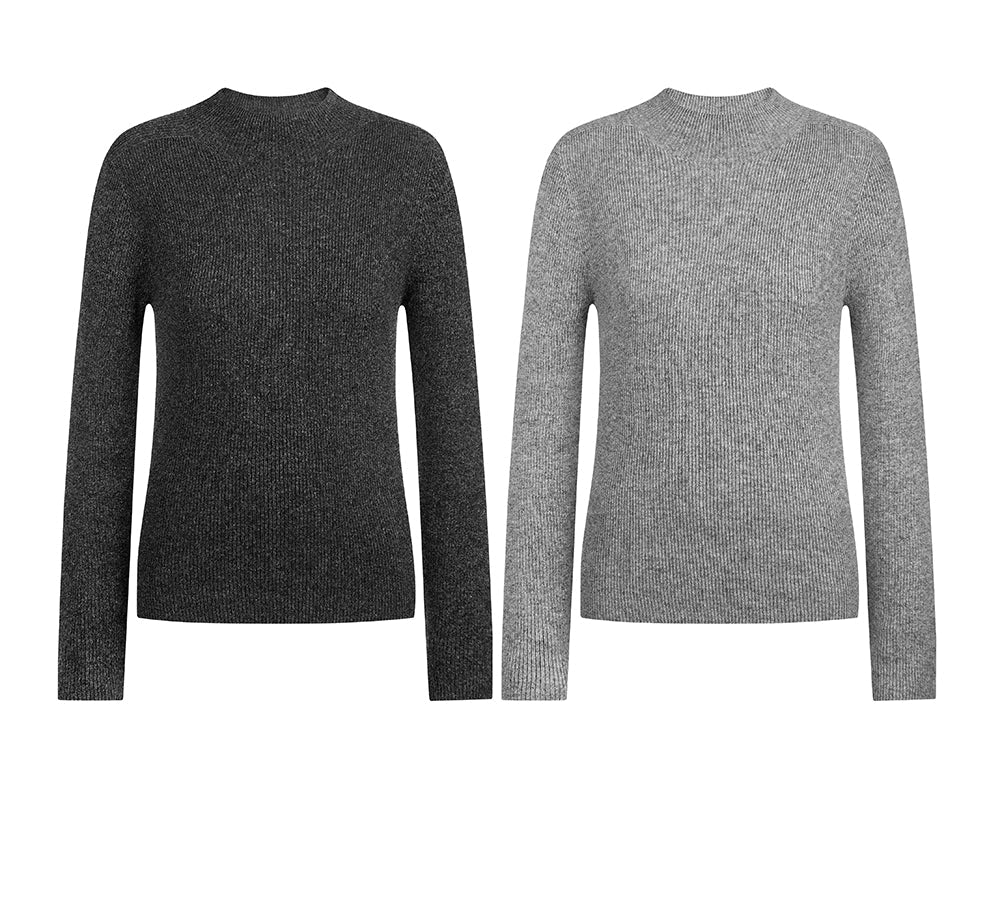 EVERAU® 100% Wool Knitwear Sweater Roya - Image 2