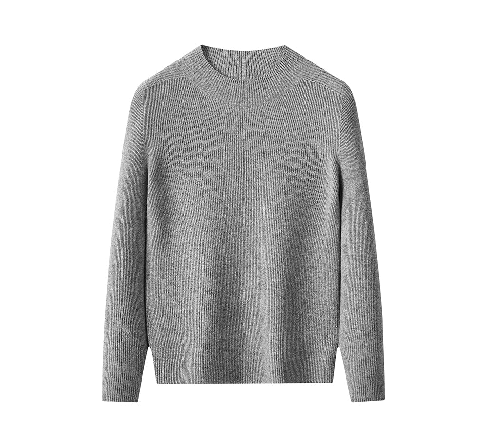 EVERAU® 100% Wool Knitwear Sweater Roya - Image 3