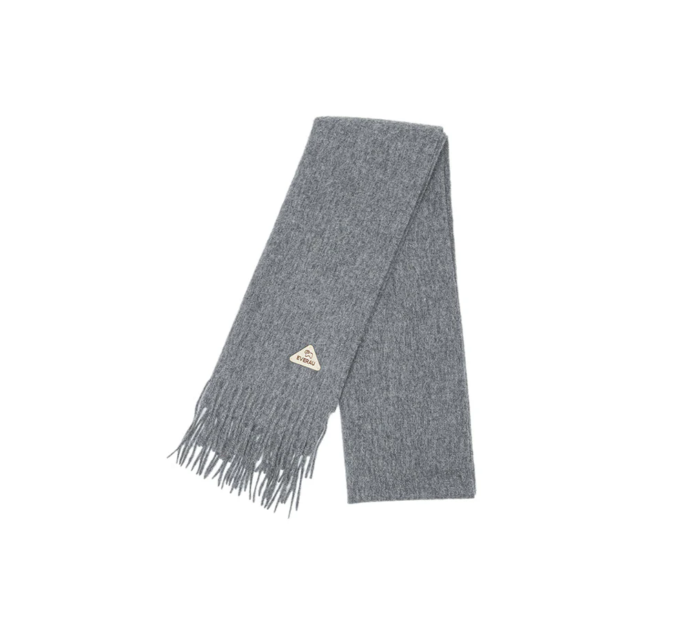 EVERAU® 100% Wool Plain Scarf Eva - Image 12