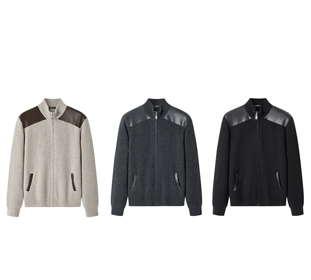 EVERAU® 100% Wool Zip Jacket Canver