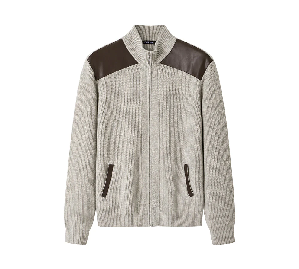EVERAU® 100% Wool Zip Jacket Canver - Image 2