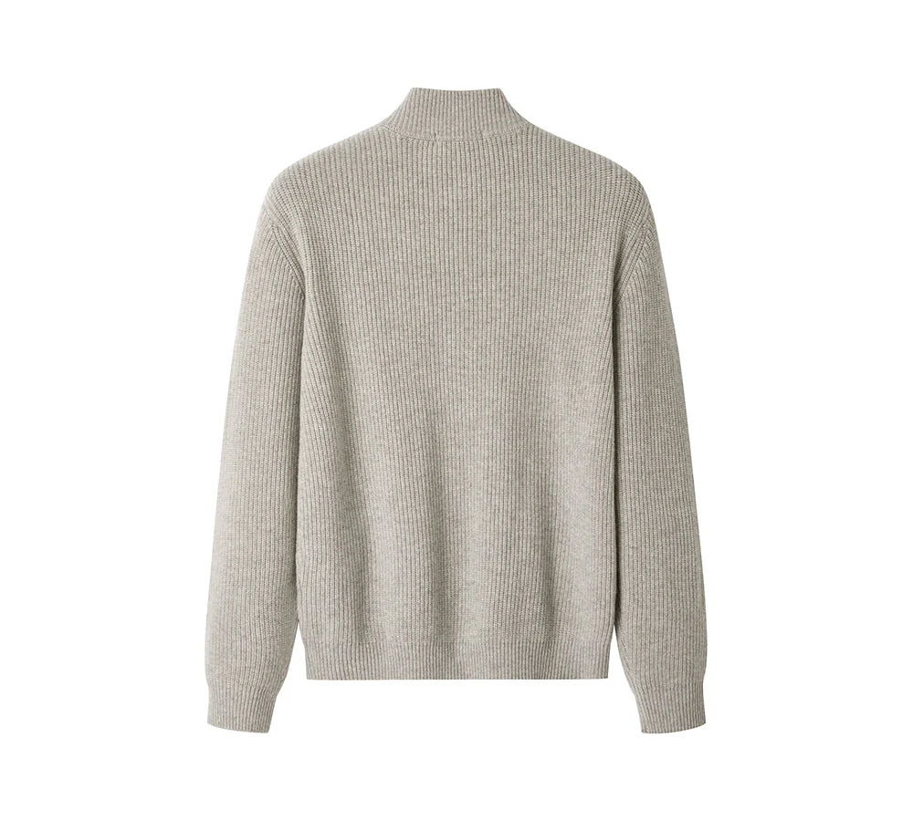 EVERAU® 100% Wool Zip Jacket Canver - Image 3