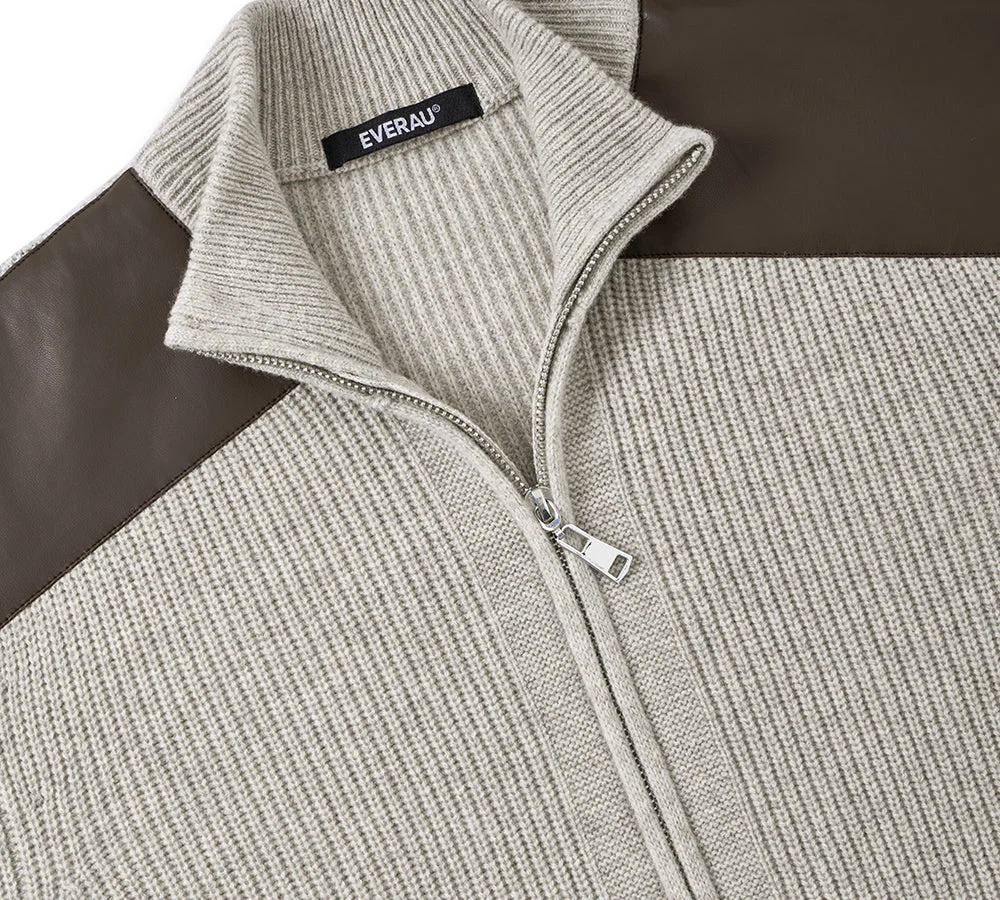 EVERAU® 100% Wool Zip Jacket Canver - Image 4