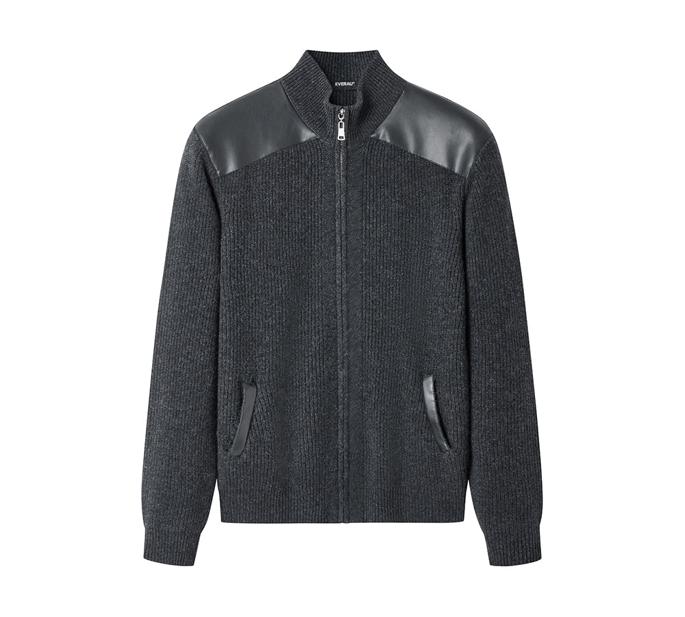 EVERAU® 100% Wool Zip Jacket Canver - Image 8