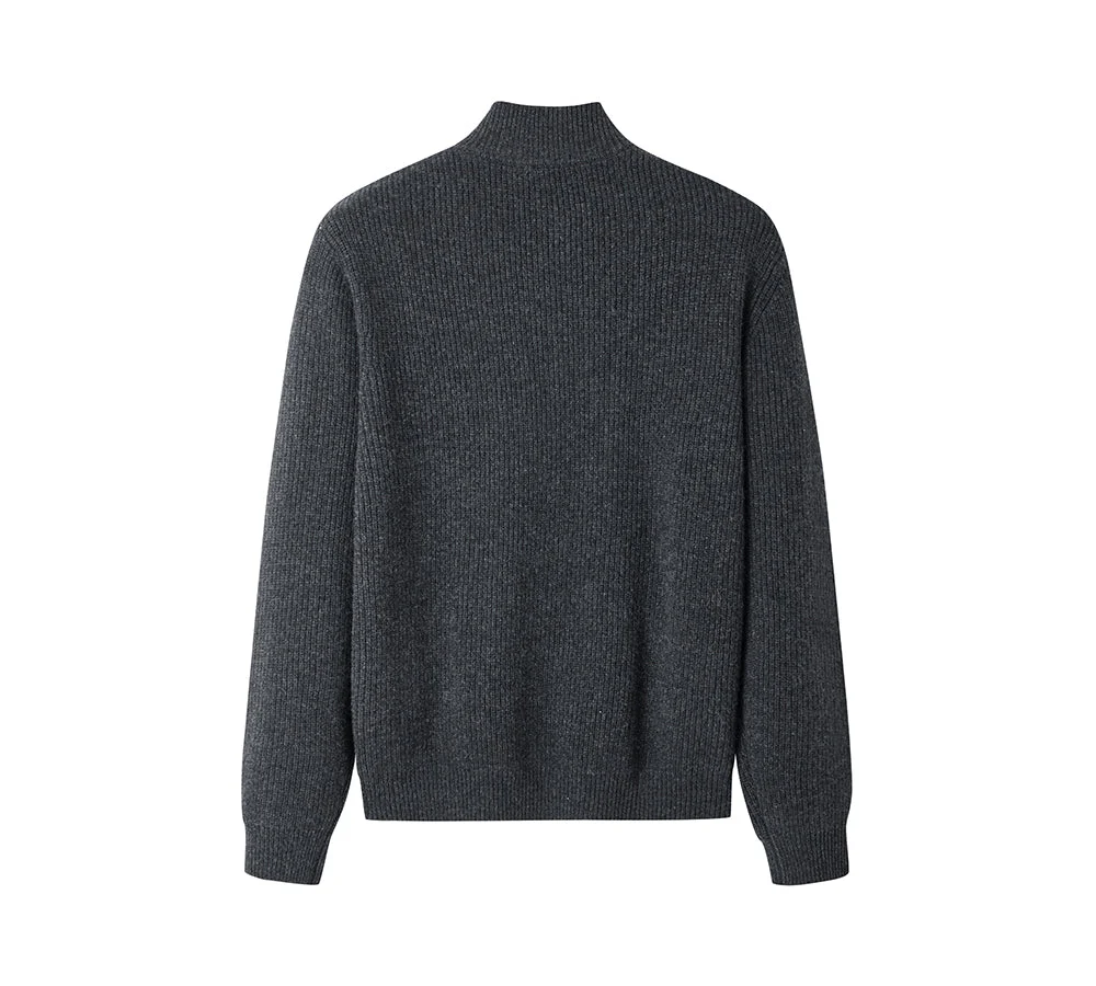 EVERAU® 100% Wool Zip Jacket Canver - Image 9