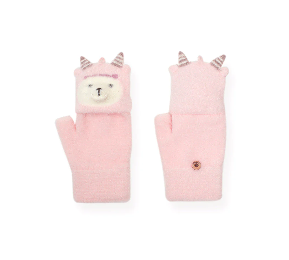 EVERAU® Fingerless Ultra Plush Knit Ewe Gloves - Image 21