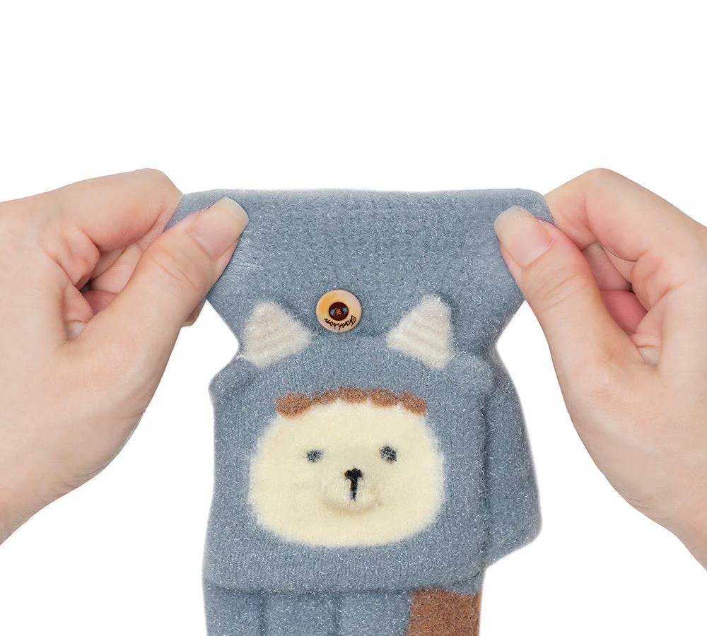 EVERAU® Fingerless Ultra Plush Knit Ewe Gloves - Image 29