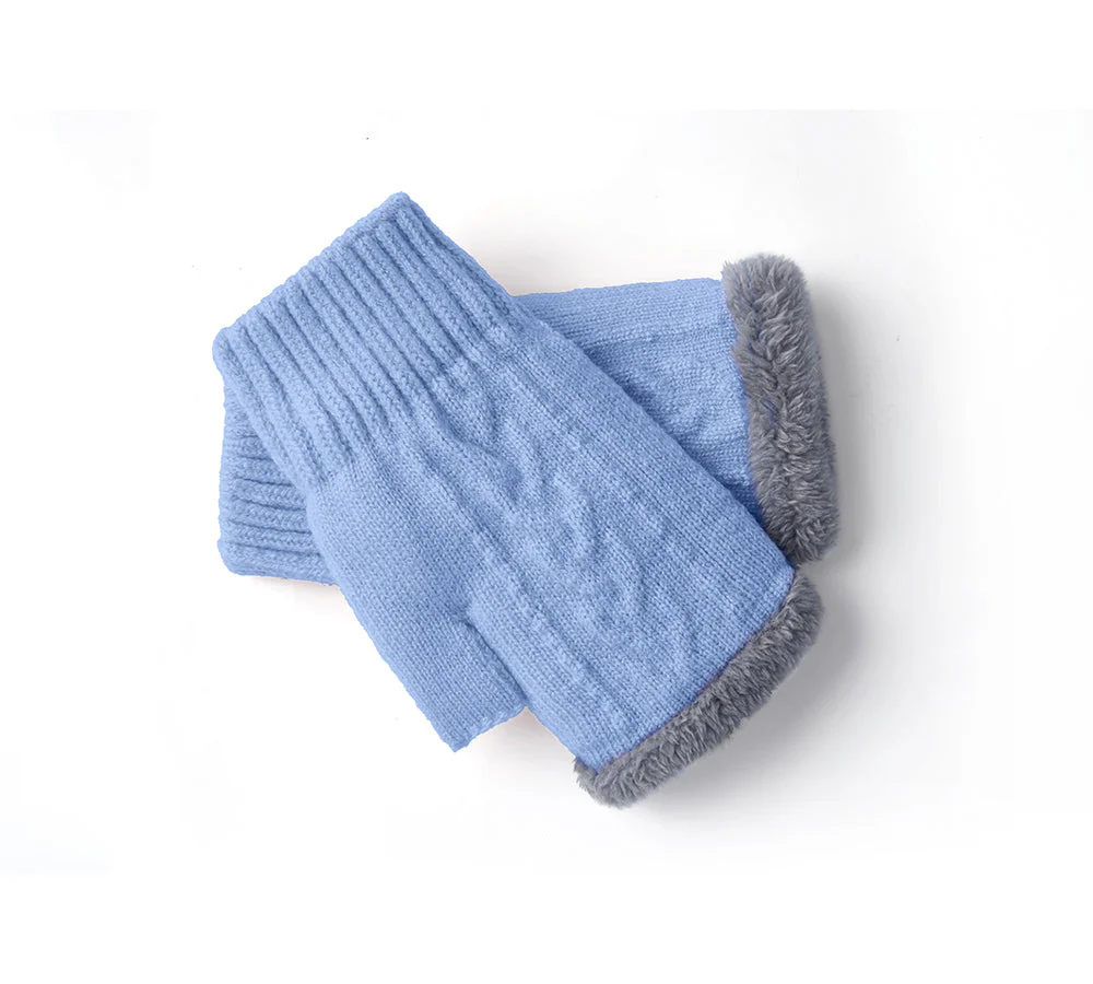 EVERAU® Fingerless Ultra Plush Knit Gloves - Image 33