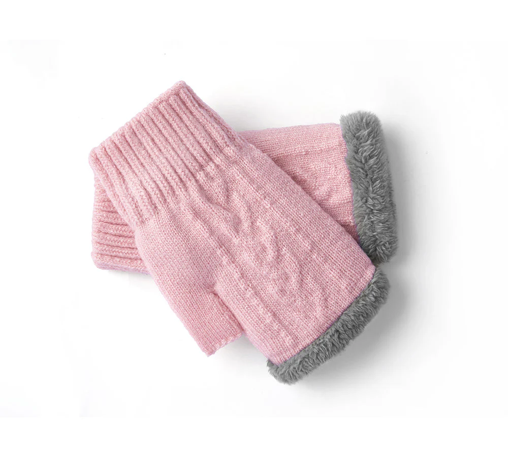 EVERAU® Fingerless Ultra Plush Knit Gloves - Image 39