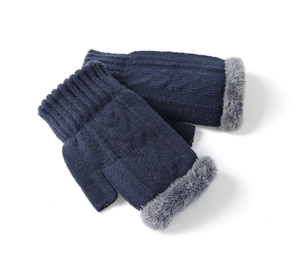 EVERAU® Fingerless Ultra Plush Knit Gloves - Image 45