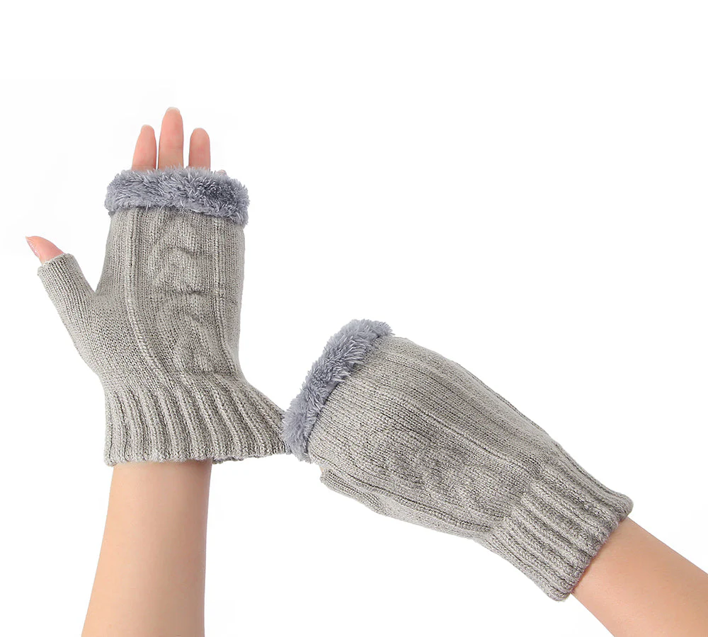 EVERAU® Fingerless Ultra Plush Knit Gloves - Image 7