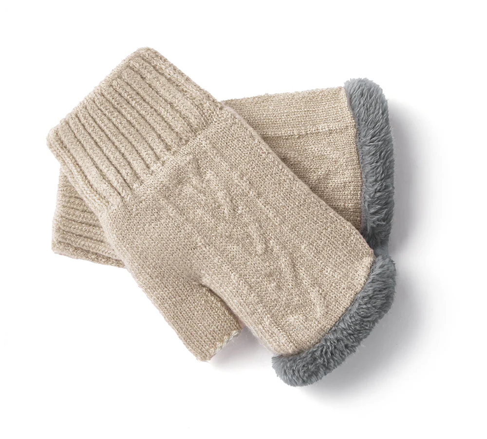 EVERAU® Fingerless Ultra Plush Knit Gloves - Image 9