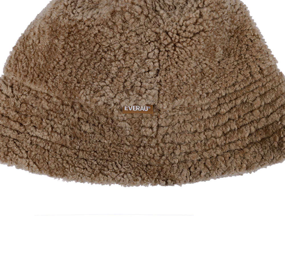 EVERAU® Fluffy Sheepskin Wool Bucket Hat Cloude - Image 5