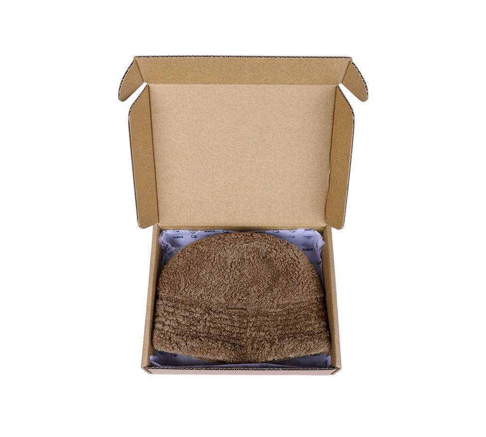 EVERAU® Fluffy Sheepskin Wool Bucket Hat Cloude - Image 7