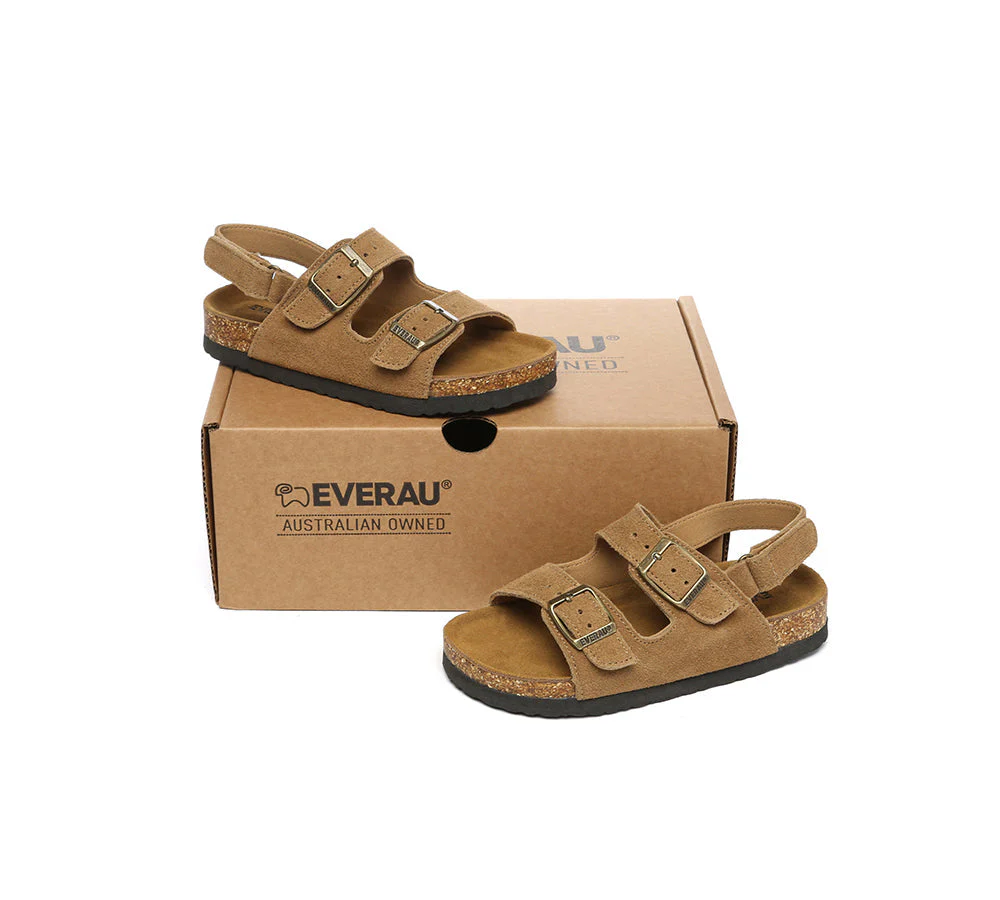 EVERAU® Kids Adjustable Straps Hook and Loop Slingback Summer Sandals - Image 4