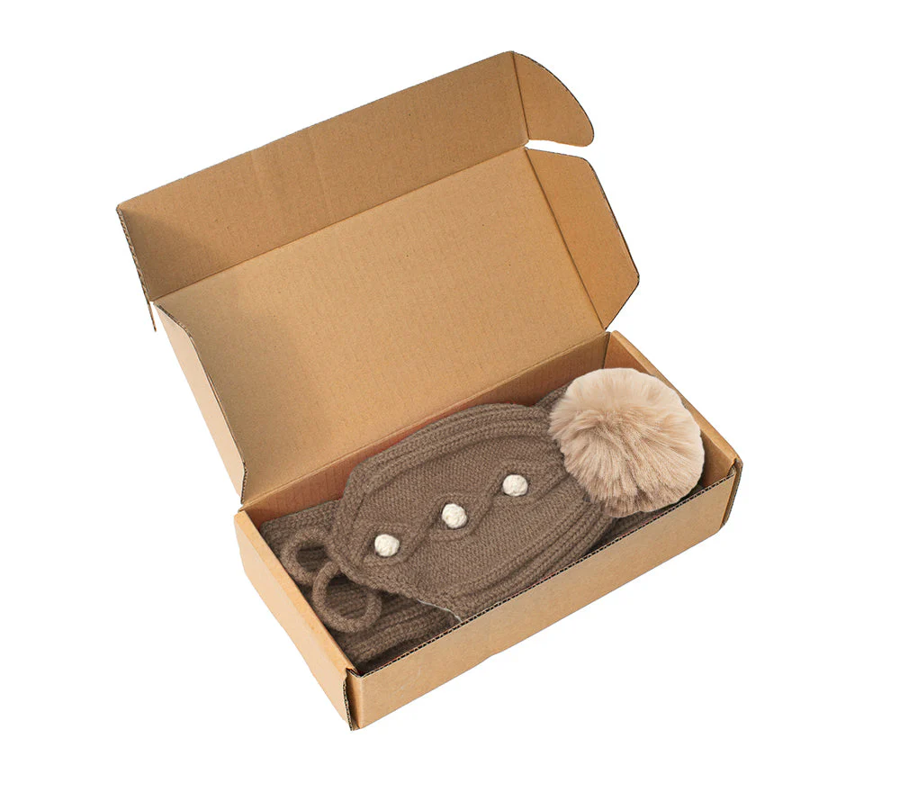 EVERAU® Kids Pom Pom Beanie and Scarf Gift Set Snell - Image 22