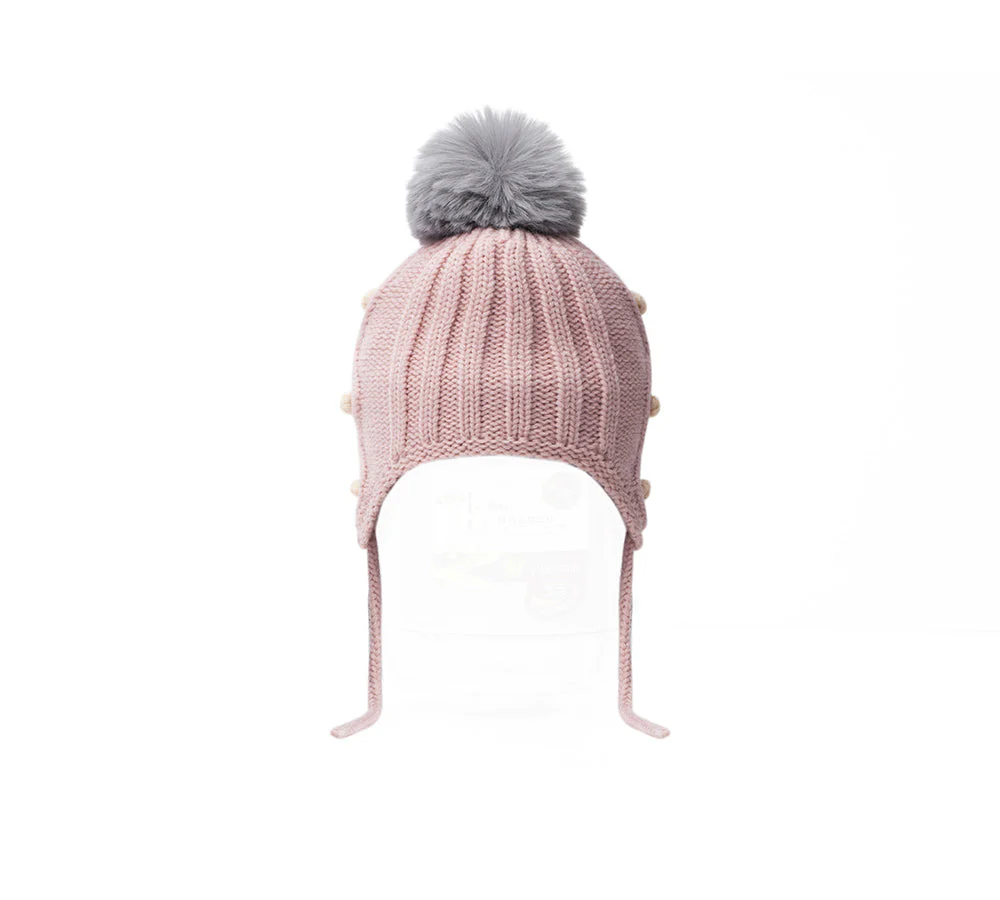 EVERAU® Kids Pom Pom Beanie and Scarf Gift Set Snell - Image 24