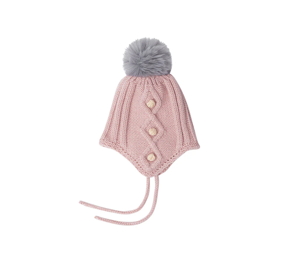 EVERAU® Kids Pom Pom Beanie and Scarf Gift Set Snell - Image 25