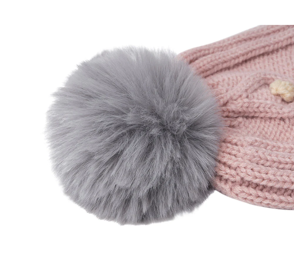 EVERAU® Kids Pom Pom Beanie and Scarf Gift Set Snell - Image 27