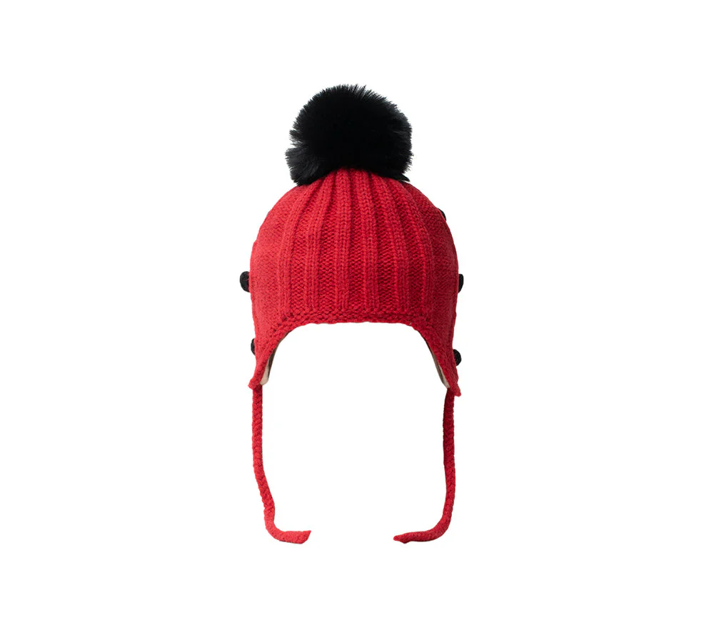 EVERAU® Kids Pom Pom Beanie and Scarf Gift Set Snell - Image 34