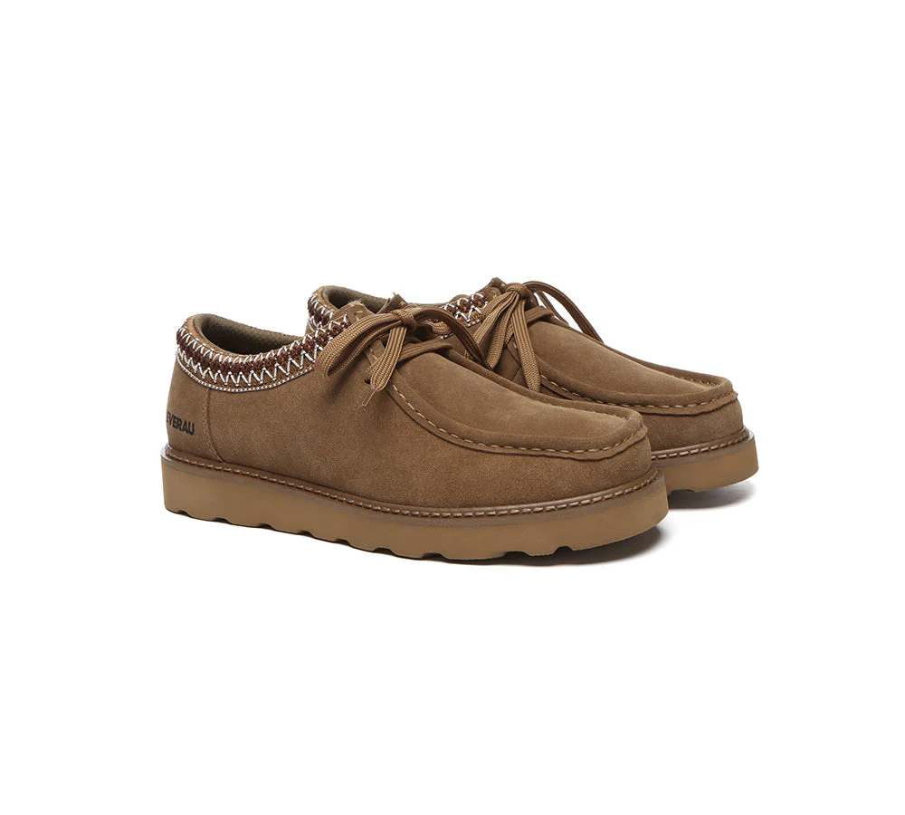 EVERAU® Men Leather Lace Up Casual Shoes Madison - Image 3