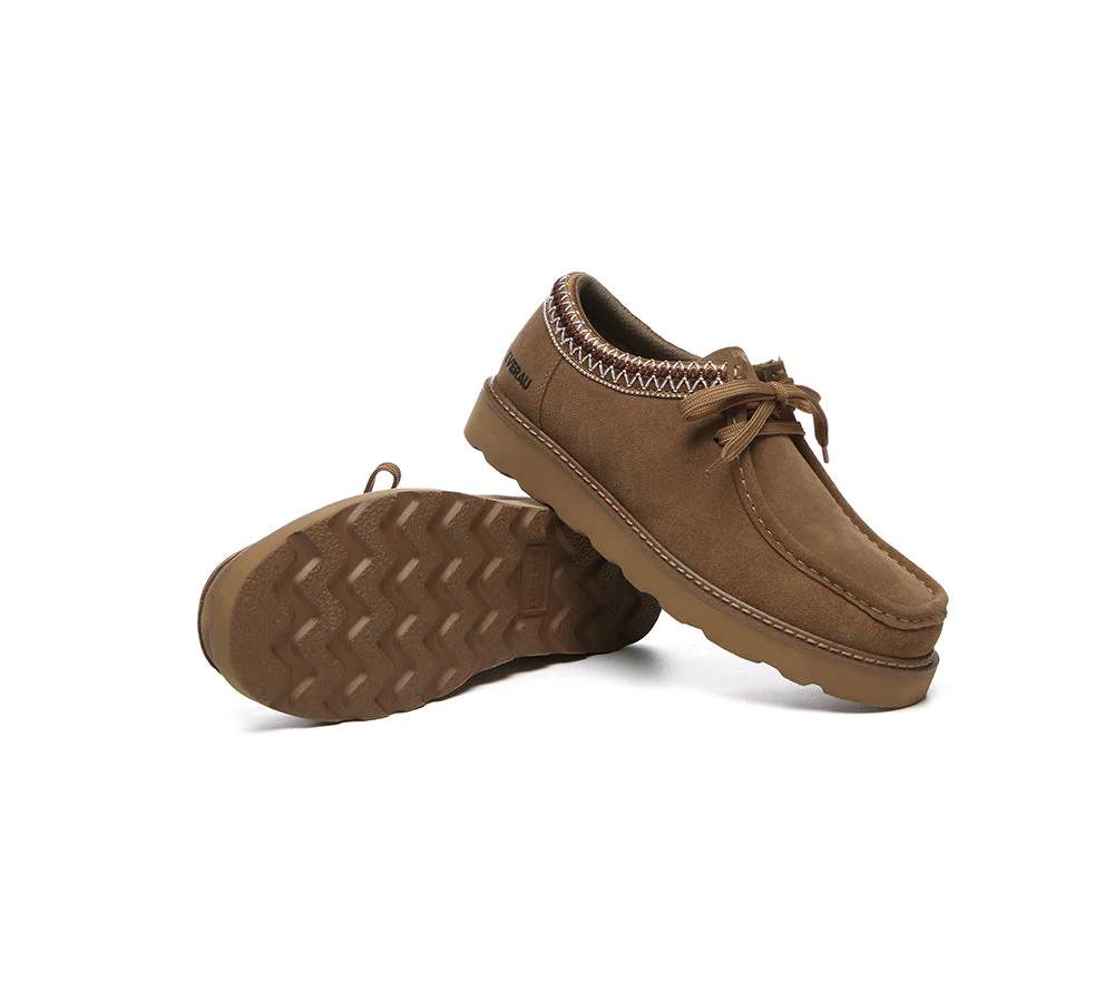 EVERAU® Men Leather Lace Up Casual Shoes Madison - Image 4