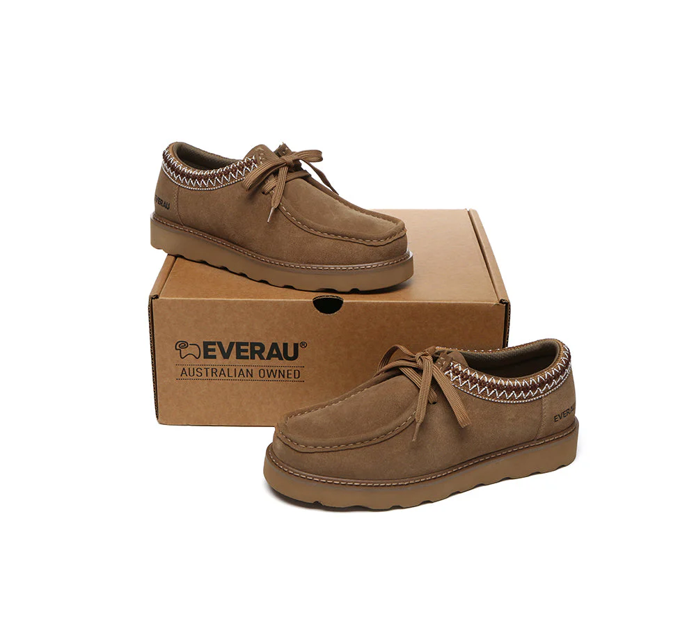 EVERAU® Men Leather Lace Up Casual Shoes Madison - Image 5