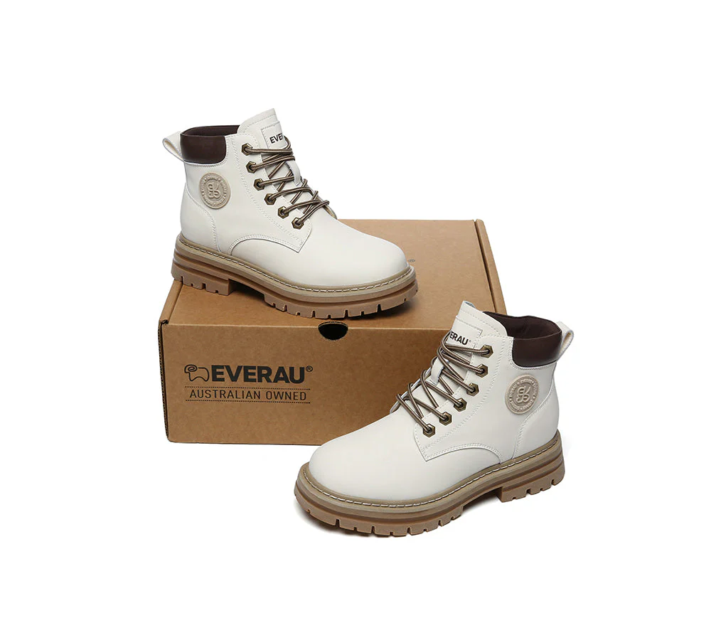 EVERAU® UGG Boots Women Leather Chunky Aubrey - Image 17