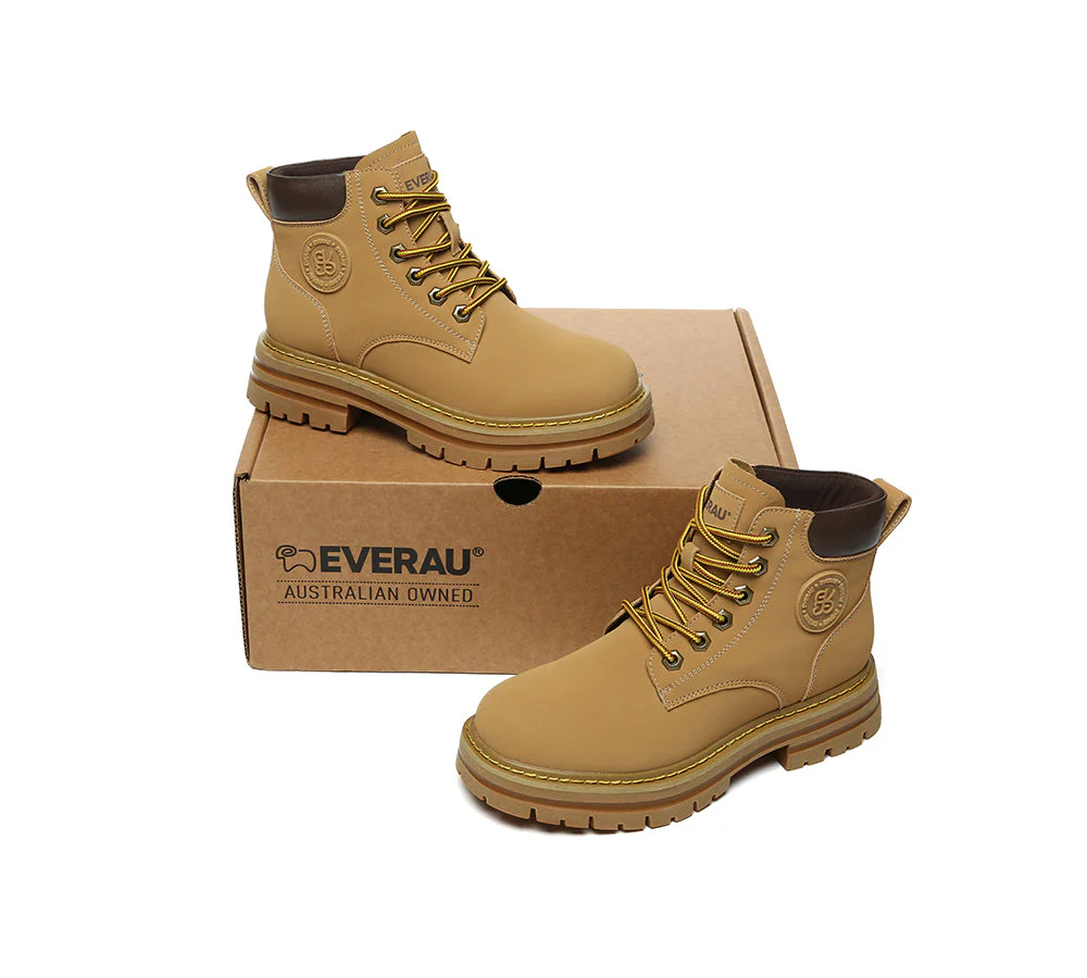 EVERAU® UGG Boots Women Leather Chunky Aubrey - Image 5