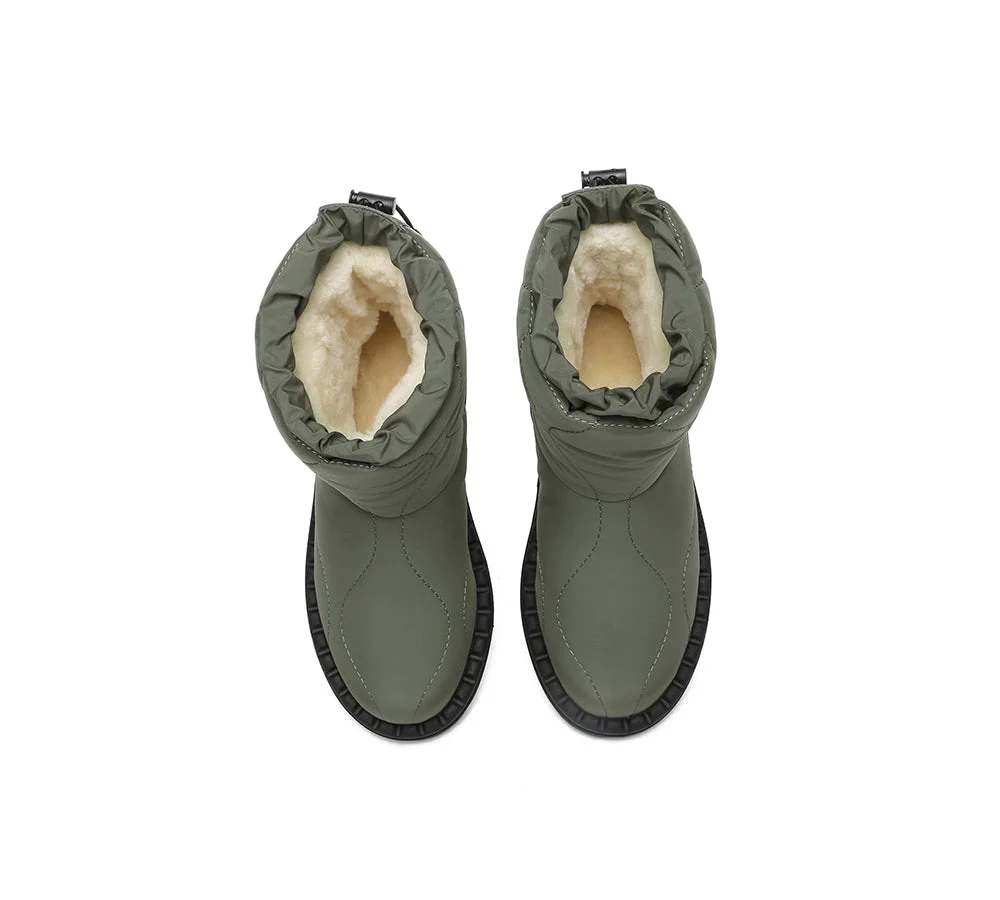 EVERAU® UGG Boots Women Sheepskin Wool Drawstring Sonita - Image 13