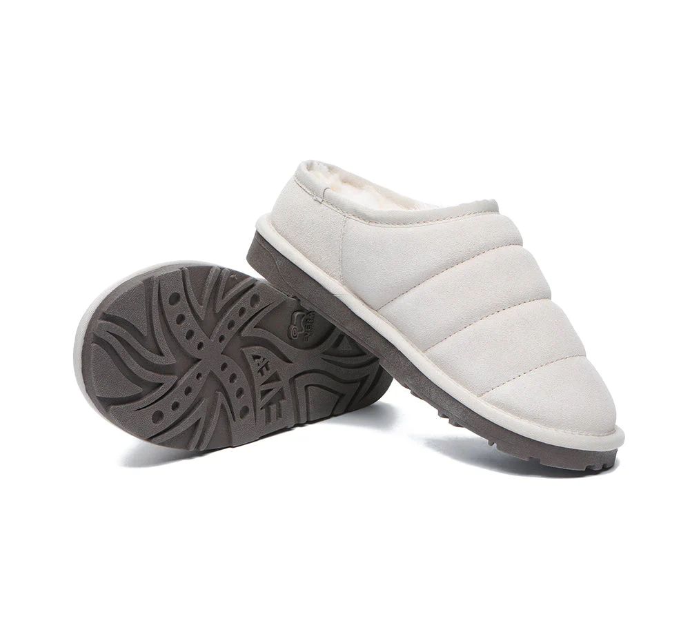 EVERAU® UGG Sheepskin Wool Ankle Slippers Ultra Puffer - Image 3