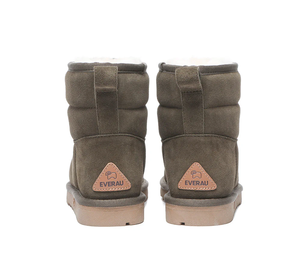 EVERAU® UGG Sheepskin Wool Boots Mini Puffer - Image 13