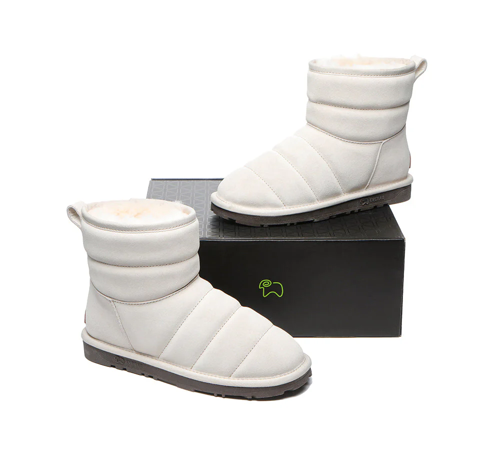 EVERAU® UGG Sheepskin Wool Boots Mini Puffer - Image 4