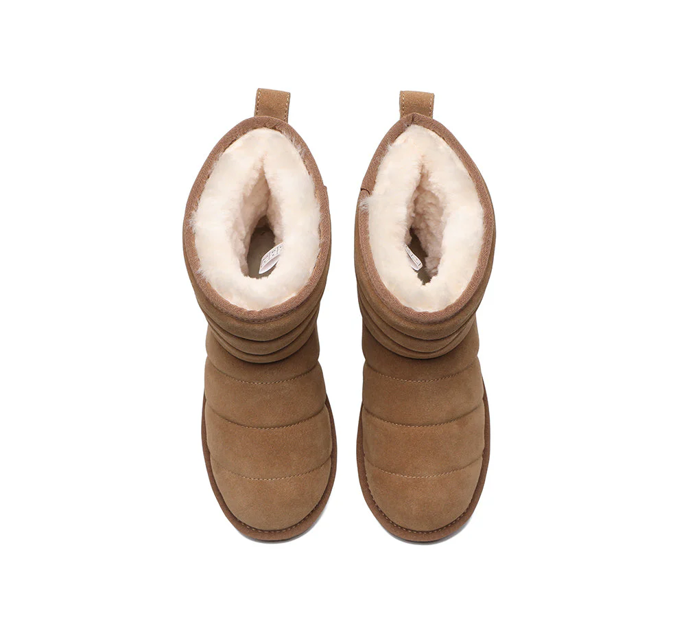 EVERAU® UGG Sheepskin Wool Boots Short Puffer - Image 18