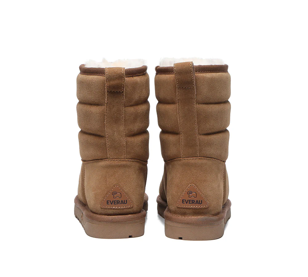 EVERAU® UGG Sheepskin Wool Boots Short Puffer - Image 19