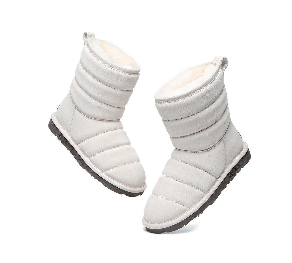EVERAU® UGG Sheepskin Wool Boots Short Puffer - Image 5