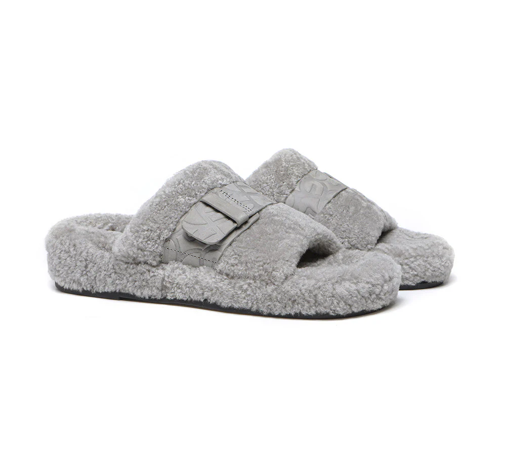 EVERAU® UGG Women Curly Sheepskin Wool Slippers Croft - Image 15