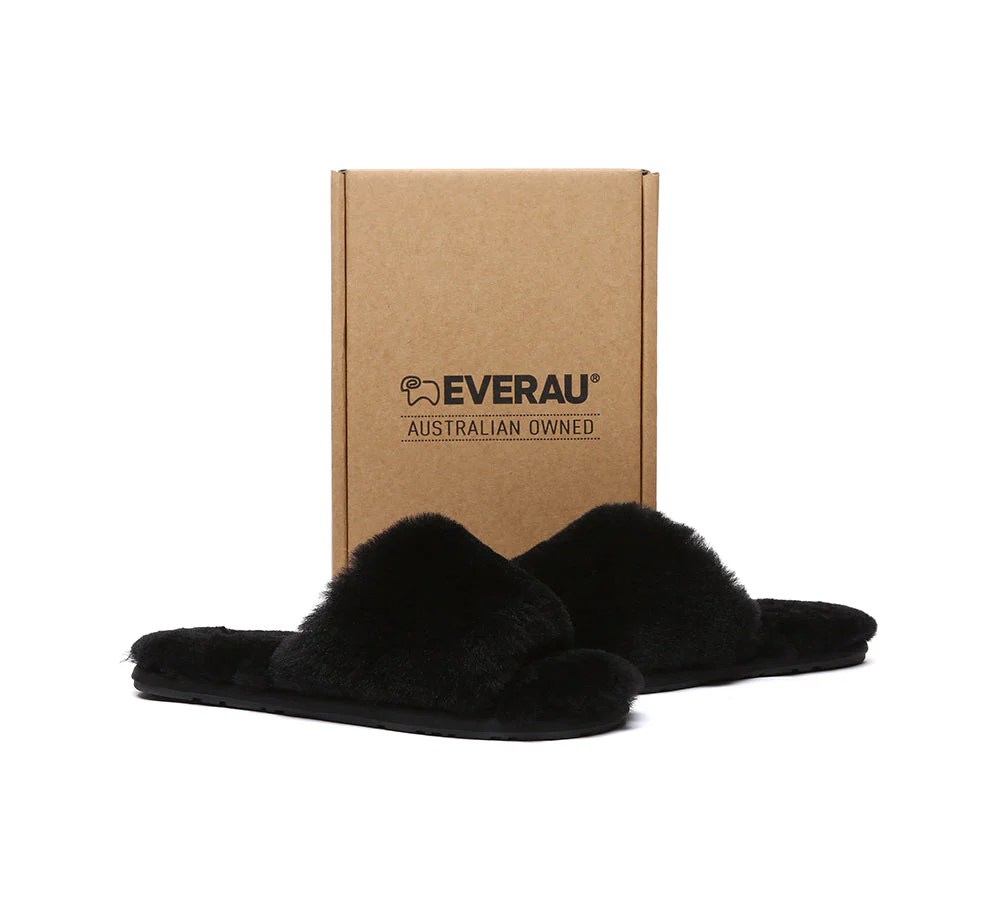 EVERAU® UGG Women Fluffy Slides Nala - Image 28