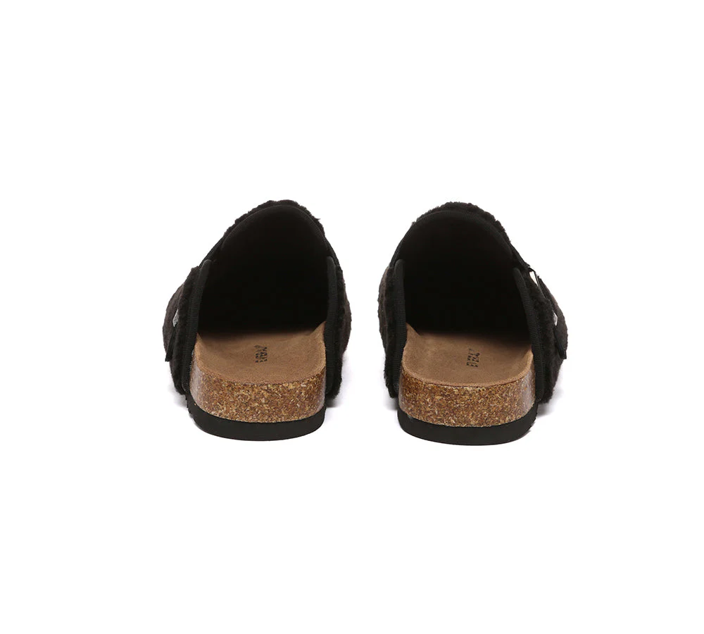 EVERAU® UGG Women Shearling Buckle Sandal Slides Greta - Image 13