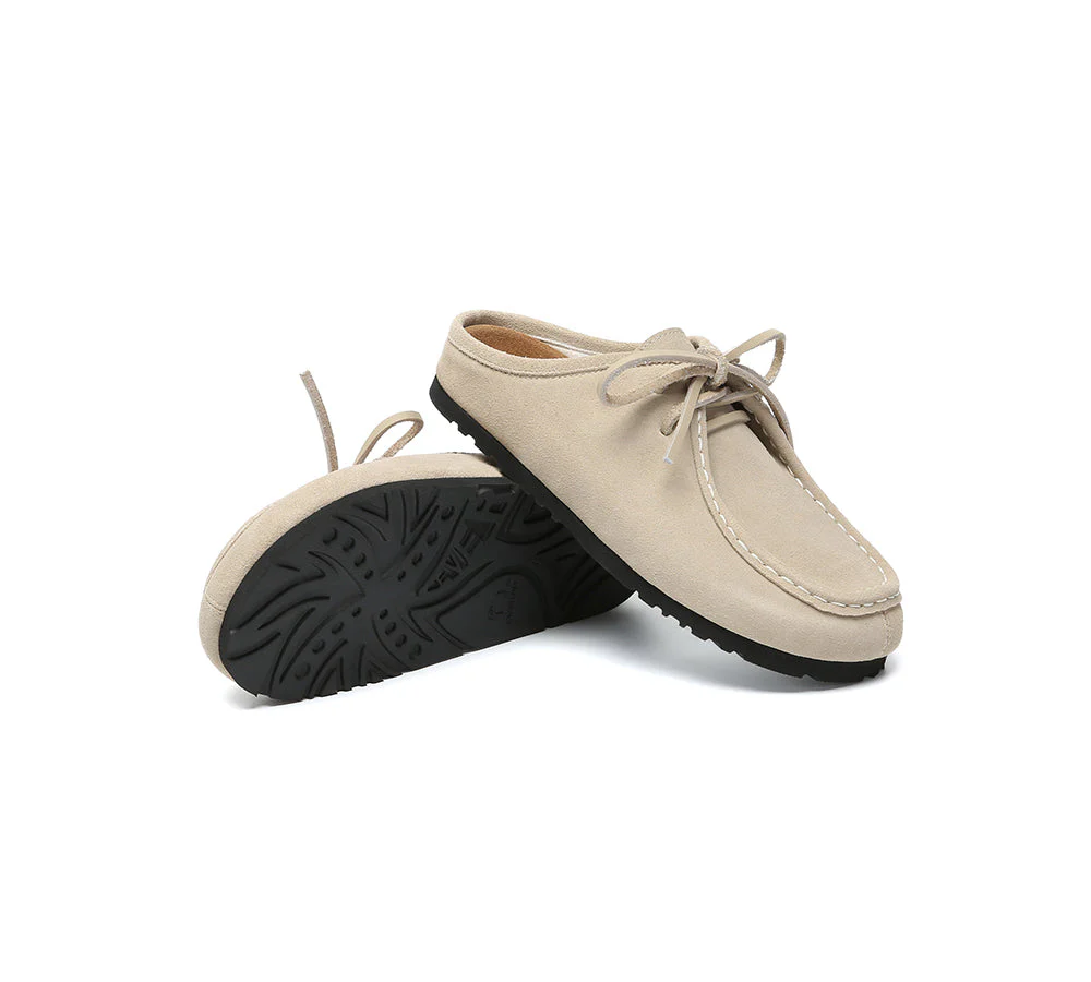 EVERAU® Unisex Suede Lace Up Slip On Casual Mules Yancy - Image 10